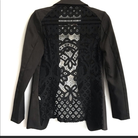 💐BLAZER WITH SEE-THROUGH BACK - Picture 2 of 3